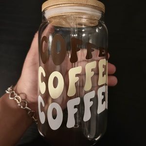 Coffee glass cup 16oz